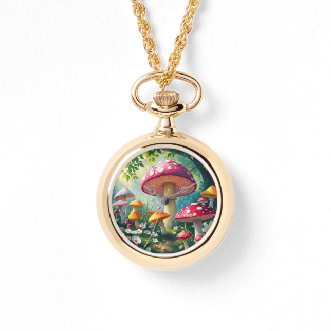Montre Whimsical Enchanted Forest Champhrooms eWatch Watc (Recto)