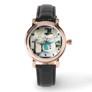 Montre Whimsman de neige en Dessin de Noël d'hiver