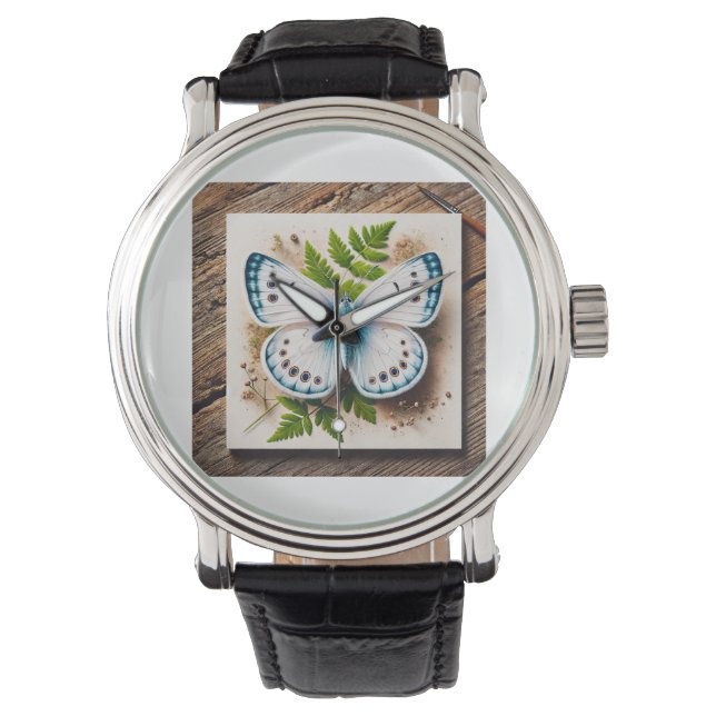 Montre White Butterfly in Natural Setting 200724IREF220 - (devant)
