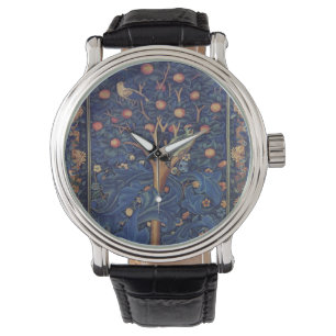 Montre William Morris Bois de Pic Tapisserie Oiseaux Flor