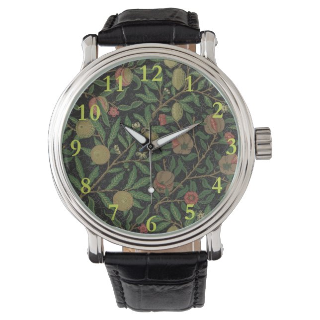 Montre William Morris grenade classique fruits (devant)
