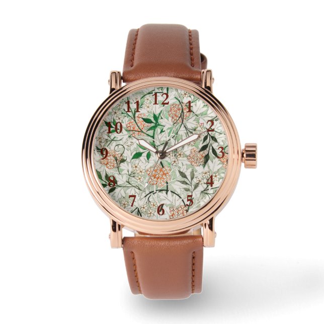 Montre William Morris Jardin de Jasmin Fleur Classique (Recto)