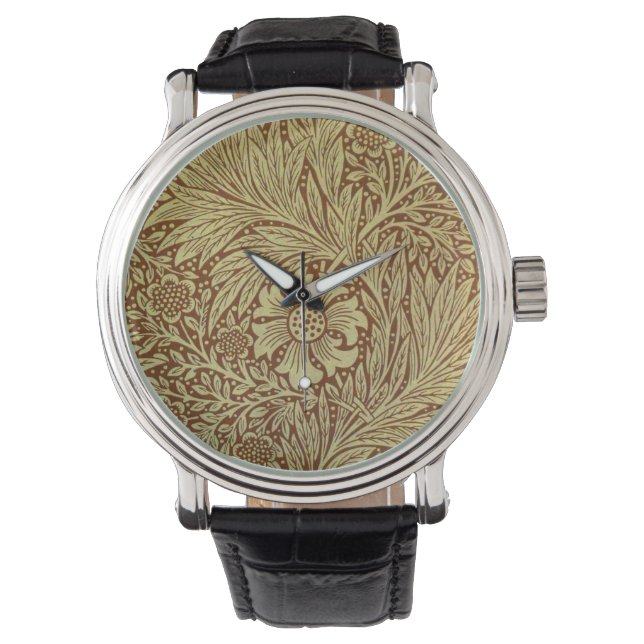 Montre William Morris Marigold Motif de fleurs antiques (devant)