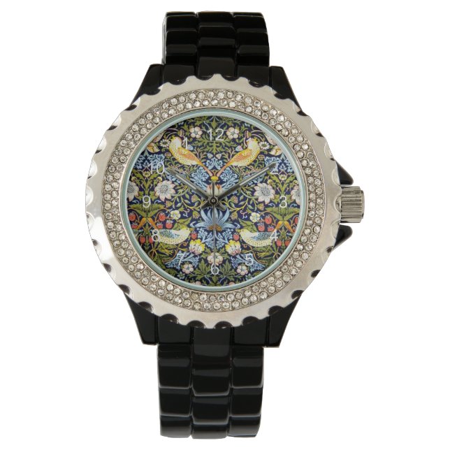 Montre William Morris - motif de Strawberry Thief (devant)
