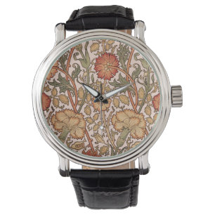 Montre William Morris Rose Flower Fond d'écran Motif