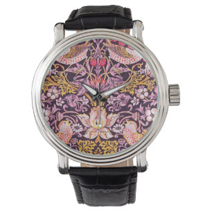 Montre William Morris Strawberry Thief Version violette