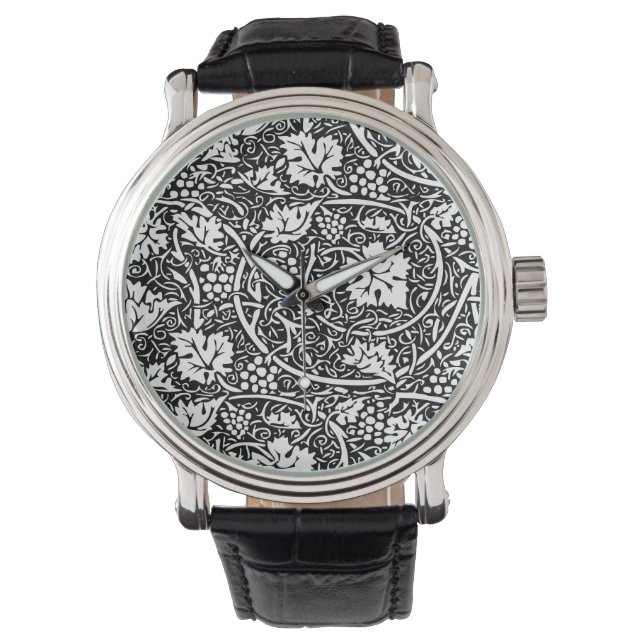 Montre William Morris Vin de raisin noir blanc (devant)