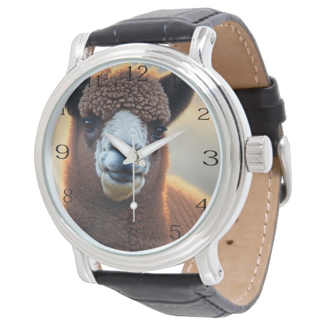 Montre Winston L'Alpaca Brown Wolly, (Incliné)