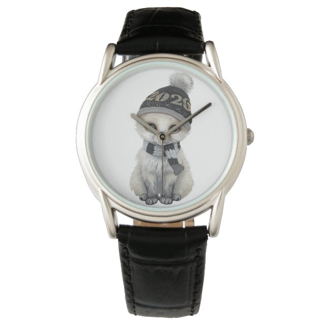 Montre Winter Cutie 2026 Watch Cute Winter Animal Wrist W (devant)