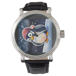 Montre Winter Penguin E-Watch - Stylish & Fun Winter-Them