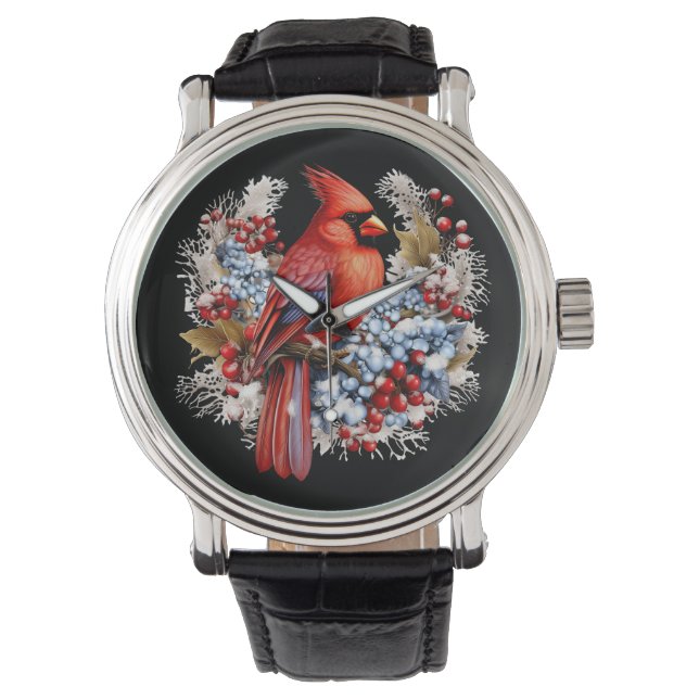 Montre Winter Wonderland Red Cardinal (devant)