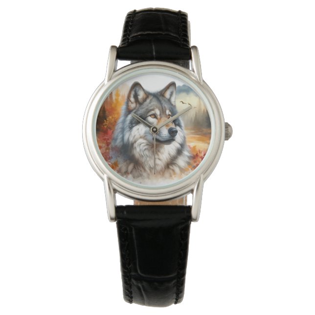 Montre Wolf en automne Couleurs : La beauté de la nature (devant)