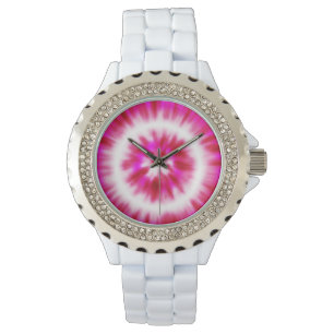 Montre Womens Hot rose Rhinestone Wristwatch