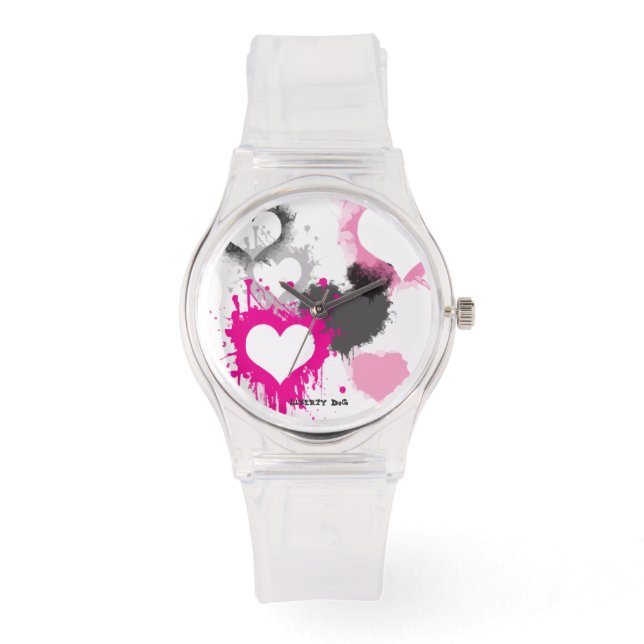 MONTRE WOMEN'S SPORTY ROSE LIBERTY CHIEN WATCH - BIJOUX (Recto)