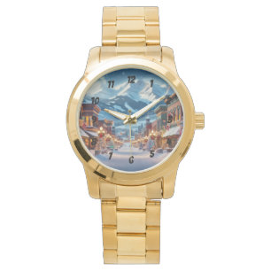 Montre Wonderland d'hiver en Crested Butte, Colorado