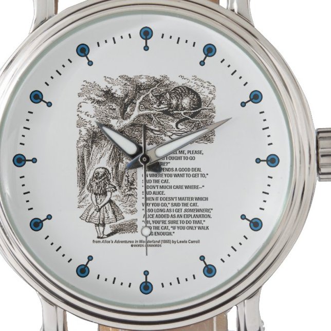 Montre Wonderland Quelle Voie Je Devrais Aller Citer (If you are at crossroads, you'll enjoy this Wonderland "Which Way I Ought To Go" passage watch!)