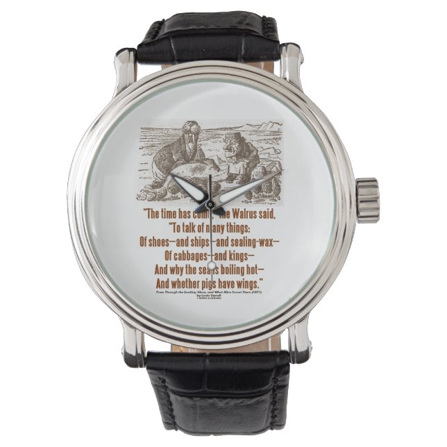 Montre Wonderland Time Est Venu À Regretter Le Verre (devant)