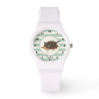 Montre Woodland Porcupine, Hedgehog; Light Sage Green