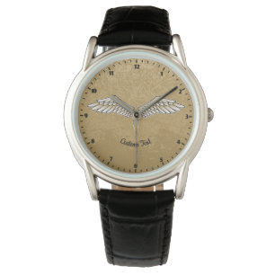 Montre Wristwatch ailes beiges