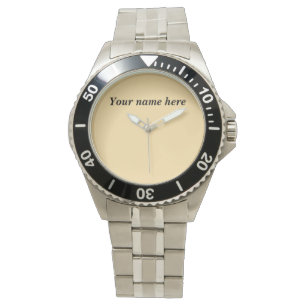 Montre Wristwatch argent personnalisable - Cadeau élégant