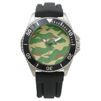 Montre Wristwatch protecteur de la Couronne de Camouflage