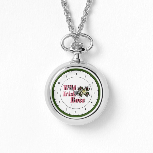 Montre Wristwatch Rose irlandais sauvage (Recto)
