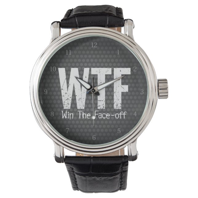 Montre WTF : Gagnez Le Visage (Hockey) (devant)
