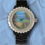 Montre Yelapa 1017<br><div class="desc">Peinture Collection "Yelapa 1017" Montre en Rhinestone pour femmes brille brillamment avec un visage personnalisable, vous adorerez regarder à votre montre pour le moment. Personnalisez la page produit ou cliquez sur le bouton "Personnaliser" pour obtenir plus d'options de conception. Design créé à partir de mon tableau "Yelapa 1017" capturant une...</div>
