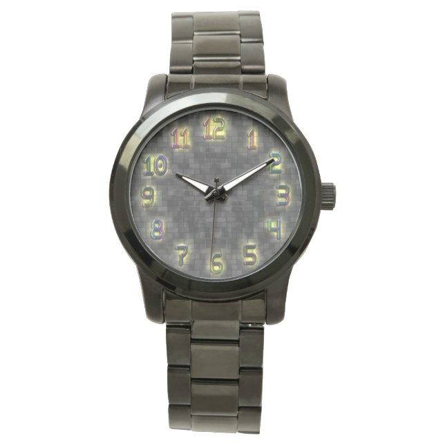 Montre Yelloe Glow art watch moderne (devant)