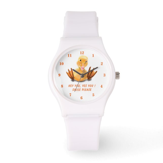 Montre Yellow Duckling Playful Watch (Recto)