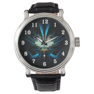 Montre Yeux lumineux bleu brillant Créature