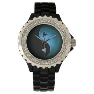 Montre yin yang - turquoise
