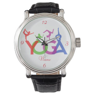 Montre Yoga Poses Silhouettes Thunder_Cove