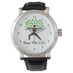 Montre Yoga Pour La Vie, Pose De Guerrier, Arbre