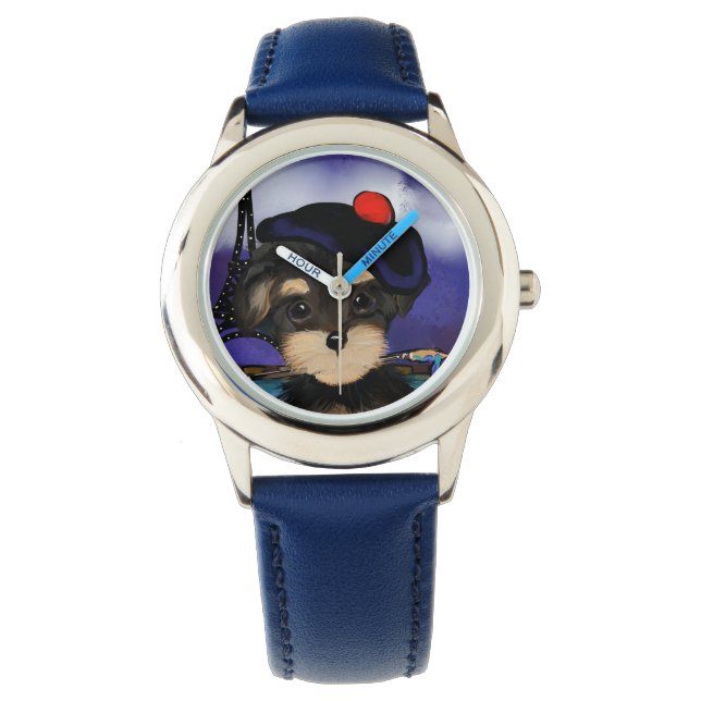 MONTRE YORKIE POO ARTISTE À PARIS (devant)