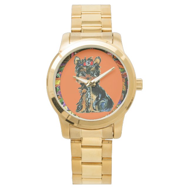 Montre Yorkie Poo de Thanksgiving (devant)