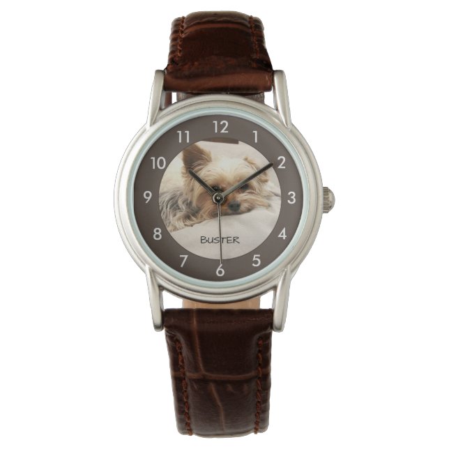 Montre Yorkie Terrier Chien Personnalisé (devant)