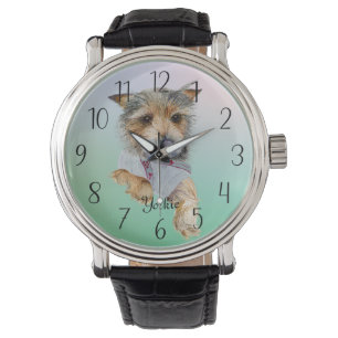 Montre Yorkshire Terrier Chien Watercolor Watch