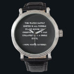 Montre You collapsed it ! L'humour de Quantum Physic<br><div class="desc">Are you a Quantum Physics est enthousiaste ? Then this is just the right design for you. Texte based and easily customized with your prefermes font et colors (just hit the "customize" button), this is a text text based design with a funny message: "This design happily existed in possible states...</div>