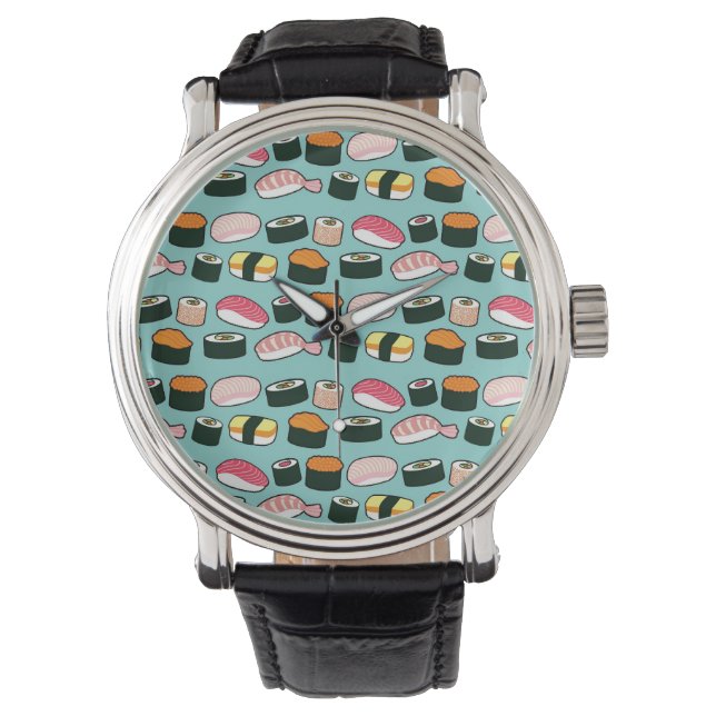 Montre Yummy Sushi Fun Motif illustré (devant)