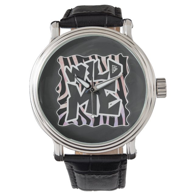 Montre Zebra Black and Pink Wild me (devant)