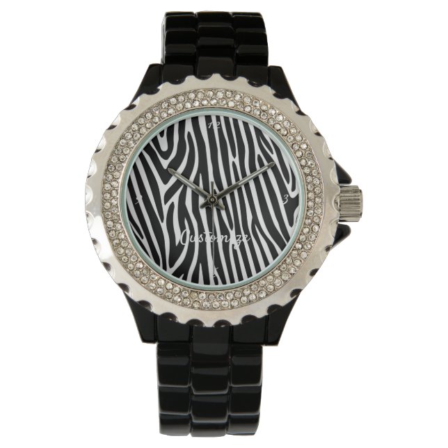 Montre Zebra Stripes Motif Thunder_Cove (devant)