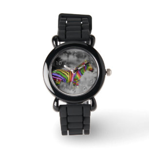 Montre Zèbre d'arc-en-ciel