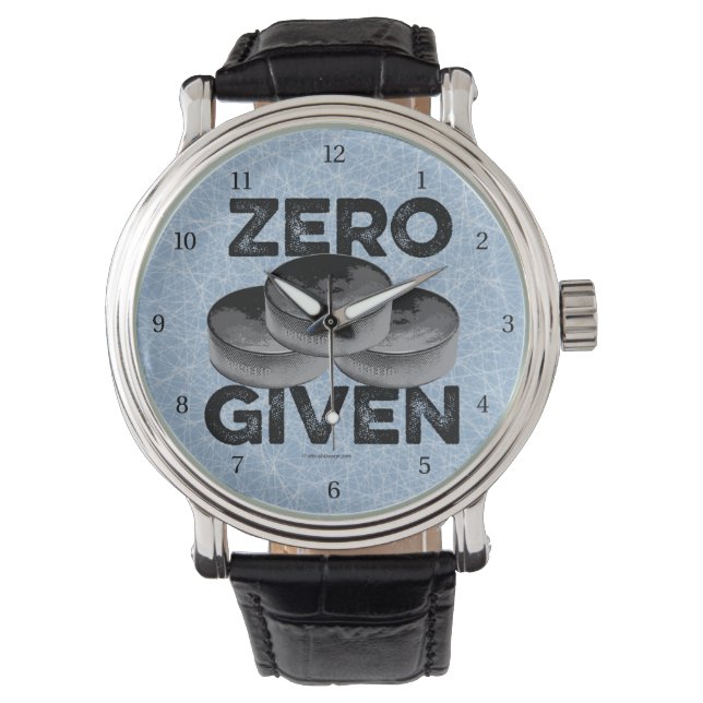 Montre Zero Pucks Given (Hockey) (devant)