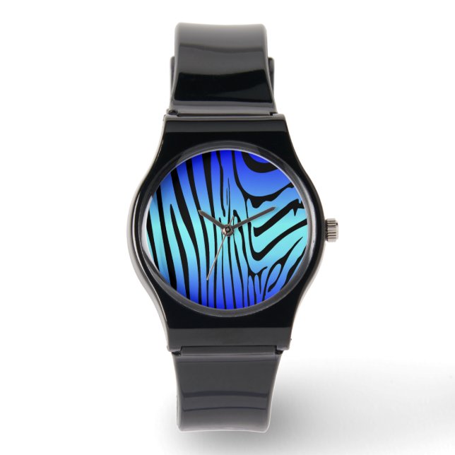 Montre Zesty Zebra Blue (Recto)