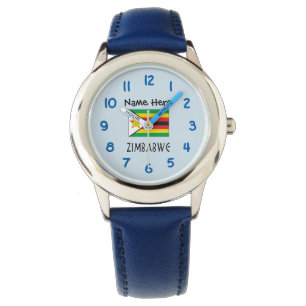 Montre Zimbabwe Drapeau du Zimbabwe Personnalisé 