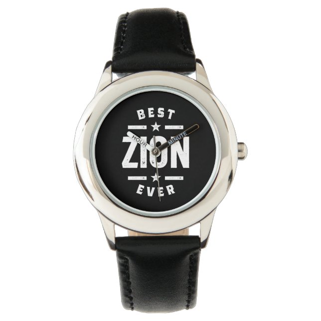 Montre Zion Nom personnalisé Anniversaire Cadeau (devant)