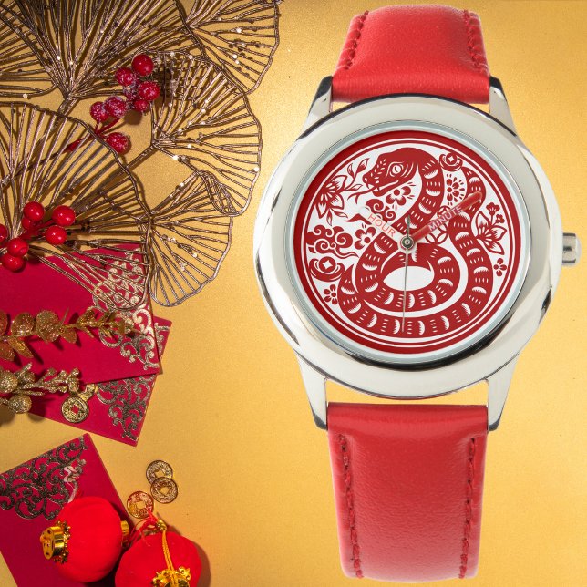 Montre Zodiac de serpent du Nouvel An chinois (Créateur téléchargé)