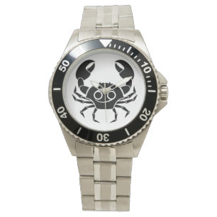 Montre zodiaque grec d'horoscope d'astrologie de crabe de