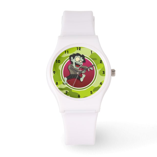 Montre Zombie; camo vert vif, camouflage (Recto)